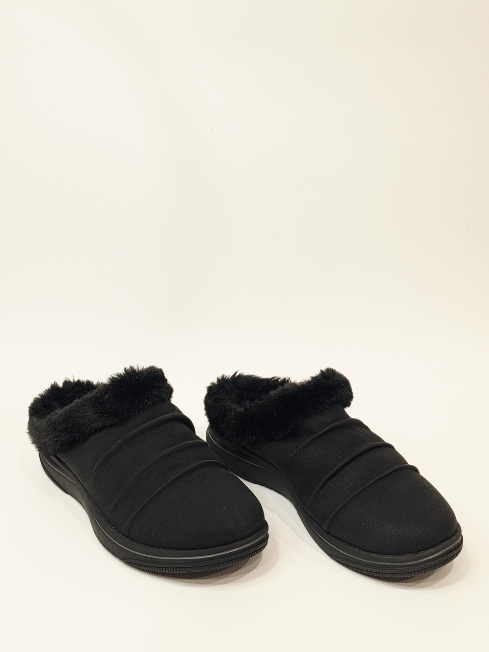 Clarks Cloudsteppers Breeze Willow Faux Fur Clogs Wide Size